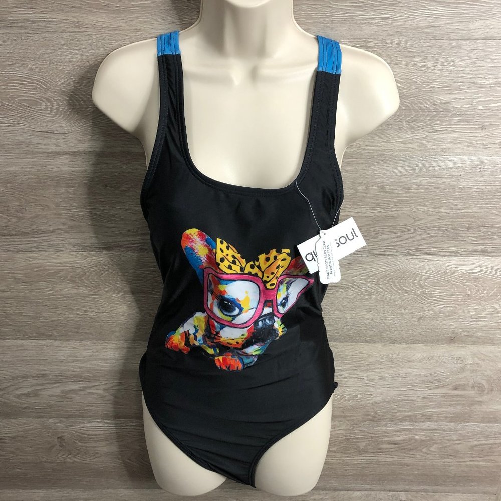 Quintsoul S Funny Dog One Piece Cheeky Swimsuit